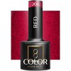 OCHO NAILS Hybridný lak na nechty červený 206 -5 g