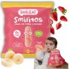 Kukuruzné chrumky Smileat jahoda a banán bio 25 g