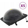 Solárne ohrievače vody do bazéna, 5 ks, 75x75x36 cm