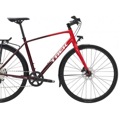 Bicykel Trek FX 3 Disc Equipped Viper Red to Cobra Blood Fade 2023 S