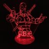 Beling Detská lampa, Deadpool, 7 farebná QS354