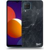 Picasee silikónový čierny obal pre Samsung Galaxy M12 M127F - Black marble