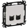 Legrand Valena Life - Dátová zásuvka 2xRJ45 (Cat5E, UTP, biela) 753141
