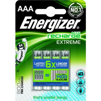 Energizer Extreme HR03 (AAA) 800mAh 4ks - Nabíjacie batérie