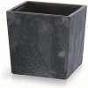 PROSPERPLAST Kvetináč URBI SQUARE LOW EFFECT 30cm antracit