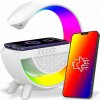 RGB LED LAMPA, BLUETOOTH REPRODUKTOR, RÁDIO, INDUKČNÁ NABÍJAČKA NA STÔL