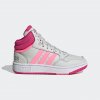 adidas Hoops 3.0 Mid K grey one beam pink team real magenta Šedá