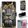 Peňaženkové kožené puzdro Drawing Cross na Xiaomi Redmi Note 10/10S - Fission Lion