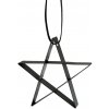 Vianočná dekorácia FIGURA 6 cm, hviezda, jemne čierna, nerezová oceľ, Stelton