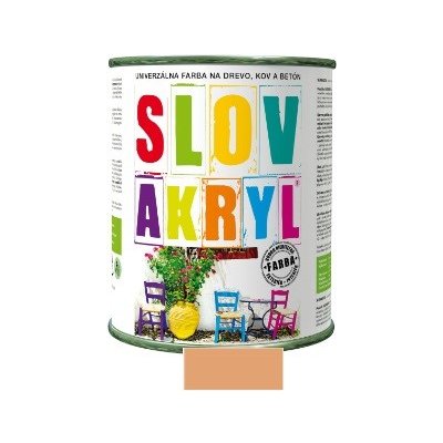 Slovakryl 0210 0,75kg - hnedý pastel