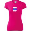 Turistická značka - modrá - Dámske Fantasy športové (dresovina) - L ( Neon Pink )