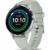Chytré hodinky Garmin Venu 3S, Silver/Sage Gray Silicon band
