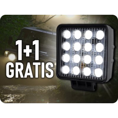 TruckLED LED Epistar pracovné svetlo 48W (3071lm), 12/24V, IP67, 1+1  ZADARMO! od 19,99 € - Heureka.sk