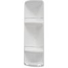 Gedy CAESAR rohová polička s 3 poschodiami, 226x710x160 mm, ABS plast, biela 7081