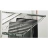 HETTICH výsuvný věšák na kalhoty, ŠK 600mm, 9 držáků, ocel, stříbrný