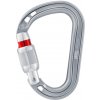 karabína PETZL ROCHA SCREW-LOCK Light Gray