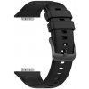 Silikonový řemínek FIXED Silicone Strap pro Huawei Watch FIT 4/4Pro/3, černý FIXSSTB-1388-BK