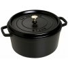 Liatinový hrniec s pokrievkou Staub Cocotte, čierny, 30 cm / 8,35 l
