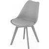 Jedálenská stolička MARK - sivá (sivé nohy)