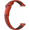 BStrap Silicone Sport remienok na Xiaomi Amazfit Bip, red/black (SXI001C06)