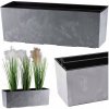 Kvetináč plast sivý HowHomely 18,8 cm x 56 x 19,4 cm