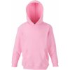 Fruit of the Loom Mikina Classic Kids Hooded Sweat s kapucí, dětská COT162043040a7-light pink Růžová světlá 152