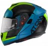 MT Helmets Atom SV Adventure A7 černo-zeleno-modrá - S : 55-56 cm