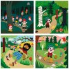 Vilac Drevené puzzle O Palčekovi 4 v 1