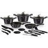 BERLINGERHAUS BERLINGERHAUS Sada riadu s mramorovým povrchom 17 ks Carbon PRO Line BH-6920 (BH-6920)