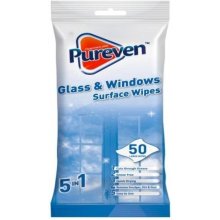 Pureven Glass&Windows čistiace obrúsky na okná, sklá 50 ks