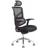 Kancelárska ergonomická stolička MEROPE SP — viac farieb, nosnosť 135 kg Čierna