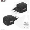 CLUB3D CAC-1909EU nabíjačka na PDA a mobilné telefóny Mobilný telefón, Laptop, Smartfón Čierna AC Vnútorný (CAC-1909EU)