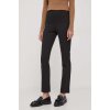 Nohavice Tommy Hilfiger dámske,čierna farba,priliehavé,vysoký pás,WW0WW39721 34
