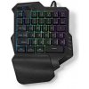 Nedis GKBDS110BK - Kabelová Herní Klávesnice | USB-A | Membránové Keys | RGB | Jednoruční| Délka kabelu: 1.6 m GKBDS110BK