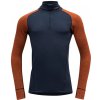 Devold Duo Active Merino 210 Z.Neck Man Flame/Ink
