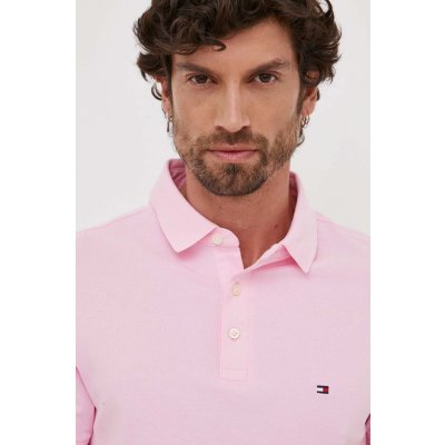 Tommy Hilfiger pánske polo tričko ružové