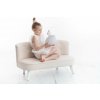 Somebunny Somebunny Detská zamatová sedačka béžová