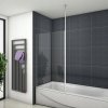 Jednodielny vaňový paraván AICA 75 x 140 cm, transparentný