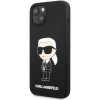 Puzdro Karl Lagerfeld Liquid Silicone Ikonik NFT iPhone 13 - čierne