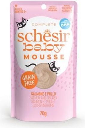 Schesir Cat Kitten Lifestage Mousse losos 70 g