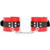 Kink - Wrist Restraints Red With Black Belt Adjustable 17-28 cm X 6 cm