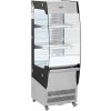 Royal Catering Chladiaca vitrína - 180 l - 2 police - 2 – 12 °C - LED - nehrdzavejúca oceľ/tvrdené sklo RCCC-180-O