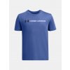 Chlapčenské tričko Under Armour UA B LOGO WORDMARK SS Modrá YSM