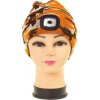 Čiapka so svetlom maskáčová oranžová (Čiapka beanie s LED svetlom)