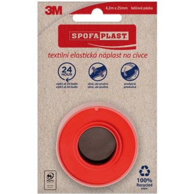 SPOFAPLAST 3M Spofaplast Cievková textilná náplasť, 12,5 mm x 4,2 m