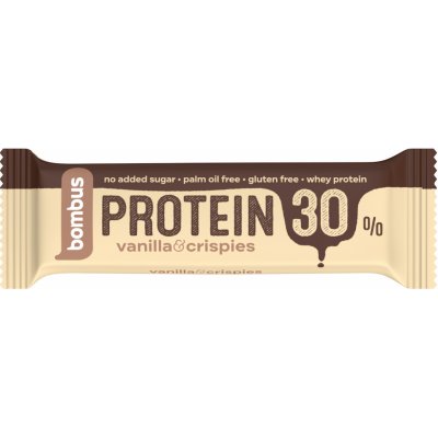 BOMBUS Proteín 30% Vanilla & Crispies 50g