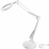 Lampa stolová s LED a lupou, 2400lm, USB napájanie, biela, EXTOL LIGHT