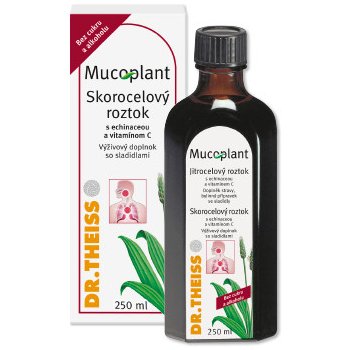 Dr.Theiss Mucoplant Skorocelový sirup s echinaceou a vitamínom C 250 ml