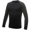SENSOR MERINO IMPRESS pánské triko dl.rukáv černá/batik XL; Černá triko