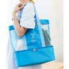 Plážová taška s termo priehradkou - modrá